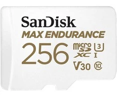 Atminties kortelė SanDisk Max Endurance microSDXC 256GB Class 10 U3 + Adapter