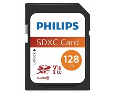 Atminties kortelė „Philips“ SDXC kortelė 128 GB, 10 klasės UHS-I U1