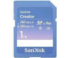 Atminties kortelė Karta SanDisk Creator SDXC 1 TB Class 10 UHS-II/U3 V60 (SDSDXEP-1T00-GNCIS)