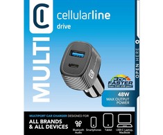 Įkroviklis Cellular Line Cellularline USB automobilinis įkroviklis Multipower Ultra 30W Juodas