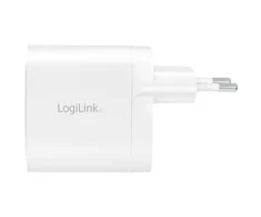 Įkroviklis LogiLink Logilink Steckdosenadapter, 2x USB-C, GaN, 40W