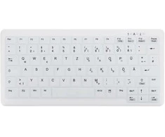 CHERRY AK-C4110 PROT. Klaviatūra/Baltas