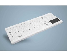 CHERRY AKTIVE KEY higieniška kompaktiška itin plokščia jutiklinė klaviatūra