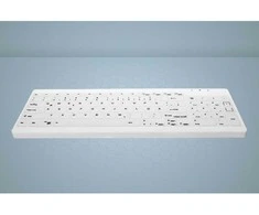 Cherry Vyšnių AKTIVE KEY Hygiene Compact Ultraflat klaviatūra su Nu