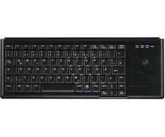 Klaviatūra Cherry AK-4400-TU-B/US - Soft-Druckpunkt - Trackball - juodas - US englisch