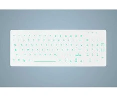 Active Key Vyšnių higieninis apšvietimas su kompaktišku klaviatūra / klaviatūra su skaitmenine klaviatūra, visiškai sandarus