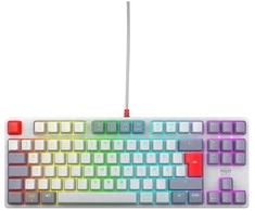 Klaviatūra Cherry CHERRY XTRFY K4V2 - Retro Edition - Klaviatūra - RGB - 80% - TKL - Foninis apšvietimas - USB - QWERTZ - Vokiška - Jungikliai: CHERRY MX2A Raudona - pilka