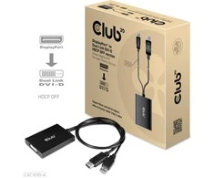 Club 3D CLD CLUB3D CAC-1010-A vaizdo kabelio adapteris 0,6 m DisplayPort DVI-D + USB Juoda