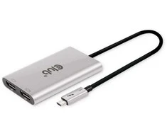 „Club 3D“ AV signalo perdavimo sistema „Club 3D“ vaizdo šakotuvas „Thunderbolt“ 3–2 DP, dvigubas 4K60Hz arba vienas 8K60Hz/4K120Hz