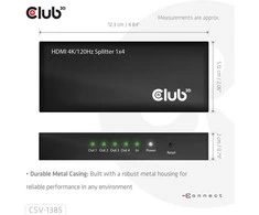 Club 3D HDMI Vaizdo Skirstytuvas 4 Portai 4K 120Hz