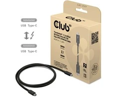 Club 3D Club3D Thunderbolt 5 kabelis, 80/120 Gbps, sertifikuotas kabelis, 1x 4K540Hz, 2x8K240Hz, PD 240W, 1m