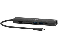 Club 3D CLUB3D CSV-2553 USB C tipo šakotuvai ir koncentratoriai 5000 Mbit/s juodas