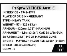 Cobi Panzerkampfwagen VI Tiger Ausf. E - Executive Edition (2807)