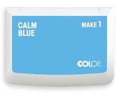 Colop PAGALVĖLĖ ANTSPAUDŽIAMS 90x50mm COLOP MAKE1 155132 CALM Mėlynas/Dangaus mėlyna