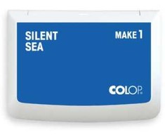 Colop antspaudų pagalvėlė 90x50mm COLOP MAKE1 155103 SILENT SEA/ruginė Mėlyna