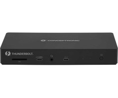 Šakotuvas Carruzzo Conceptronic DONN30B knyginių kompiuterių dokas / jungčių replikatorius Vielinis Thunderbolt 4 Juoda
