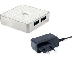 HUB USB Conceptronic 4x USB-A 3.0 (HUBBIES03W)