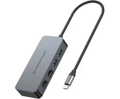 CONCEPTRONIC Adapteris USB-C->2xGbE+2xUSB-A3.2 5Gbs 0.30m gr
