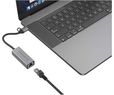 Adapteris USB Conceptronic USB-C - RJ-45 Pilka (ABBY08G)