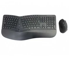 CONCEPTRONIC Klaviatūra+Maus Wireless ERGO išdėstymas ES juodas