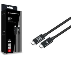 Kabelis USB Conceptronic USB-C - USB-C 2 m Juodas (ETTA04B20)