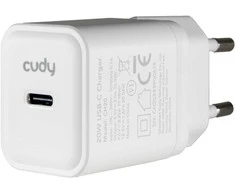 Sieninis įkroviklis CUDY CH20_EU (1x USB-C; 20W)