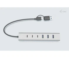 I-tec Hub USB-C/USB-A įkrovimo metalinis šakotuvas, 7 jungtys
