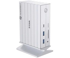 Šakotuvas D-Link DUF-E01/E, Laidinis, „Thunderbolt 4“, 3,5 mm, 10, 100, 1000 Mbit/s, Balta, „MicroSD“ („TransFlash“), SD
