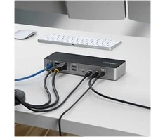 Stacja/replikator StarTech USB-C Doko stotelė dla trzech monitorów 140W Stacja ładująca dla MacBook Pro i Windows 4K 60Hz HDMI lub DisplayPort