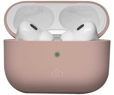 dbramante dbramante1928 Costa Rica - Tasche fur kabellose Ohrhorer - Silikon, recycelter Kunststoff - rosa sandfarben - fur Apple AirPods Pro (2. Generation)