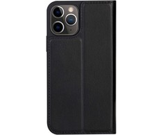 D Bramante dbramante1928 - Dėklas do telefonu Flip - recyklingowa skóra syntetyczna - juoda - fur Apple iPhone 13 Pro Max