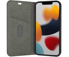 D Bramante dbramante1928 - Dėklas do telefonu Flip - recyklingowa skóra syntetyczna - juoda - fur Apple iPhone 13 Pro Max
