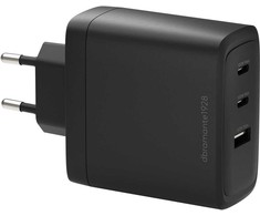 Nešiojamojo kompiuterio maitinimo adapteris dbramante re-charge - Maitinimo šaltinis - 100 Watt - 3 wyjścia (2 x USB-C, USB) - juoda