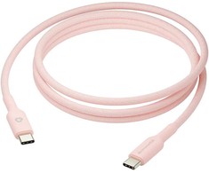 Kabelis USB dbramante dbramante1928 re-charge - USB laidas - 24 kontaktų USB-C (M) į 24 kontaktų USB-C (M) - 1,5 m - pintas laidas, USB-C Power Delivery (60W) - rožinė