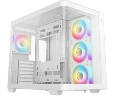 DeepCool CG530U 4F WH ATX Curved Glass Panoramic Case Baltas