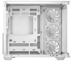 DeepCool CG530U 4F WH ATX Curved Glass Panoramic Case Baltas