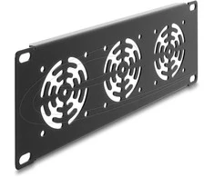 Delock 10? 2 HE Rackblende für 3 Lüfter 60 x 60 mm dunkelgrau
