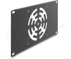 Delock 10? 3 HE Rackblende für 1 Lüfter 120 x 120 mm dunkelgrau