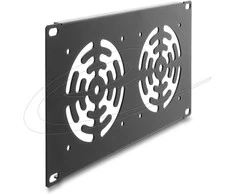 Delock 10? 3 HE Rackblende für 3 Lüfter 92 x 92 mm dunkelgrau
