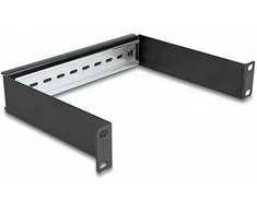 Delock 66897 - Rack rail - Juodas - Metal - 1U - 25.4 cm (10") - 180 mm