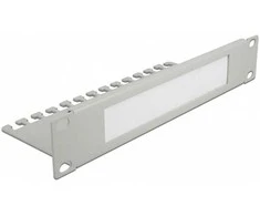 Delock 66537 - Cable management panel - Pilkas - Metal - 1U - 254 mm - 92 mm