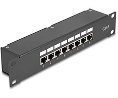 Delock 10? Kupplungs-Patchpanel 8 Port Cat.6