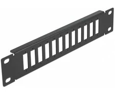 Delock 10? LWL Patchpanel 12 Port für SC Duplex / LC Quad 1 HE juodas