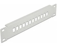 Delock 10? LWL Patchpanel 12 Port für SC Simplex / LC Duplex 1 HE grau
