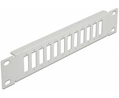 Delock 10? LWL Patchpanel 12 Port für SC Duplex / LC Quad 1 HE grau