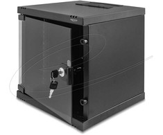 DeLOCK 43422, laisvai stovintis / prie sienos / prie grindų tvirtinamas stovas, 6U, 30 kg, rakinamas raktu, stovo kreipiančiosios, 8kg