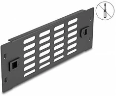 Delock 66986 - Vented blank panel - Juodas - Metal - 25.4 cm (10") - 88 mm - 25.4 cm