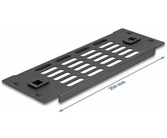 Delock 66986 - Vented blank panel - Juodas - Metal - 25.4 cm (10") - 88 mm - 25.4 cm