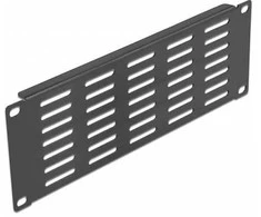 Delock 10? Netzwerkschrank Panel mit Lüftungsschlitzen horizontal 2 HE juodas