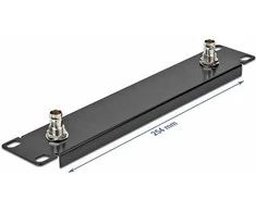 Delock 10? Panel mit 2 x BNC Buchse 1 HE juodas